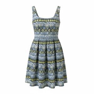 NWT Nine West Dress Size 2 Sleeveless Fit & Flare Ikat Pockets